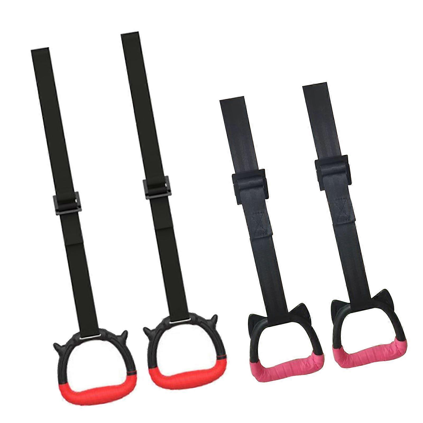 Gymnastics ringss Adjustable Straps Buckles 661lbs Capacity Full Body 2 Pair