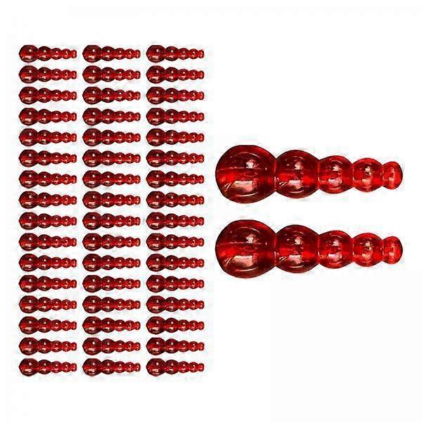 10x 50 Adet Yığılmış Balıkçılık Boncuk Seti Bas Boncuk Parçaları Tatlı Su Balıkçılık Lures