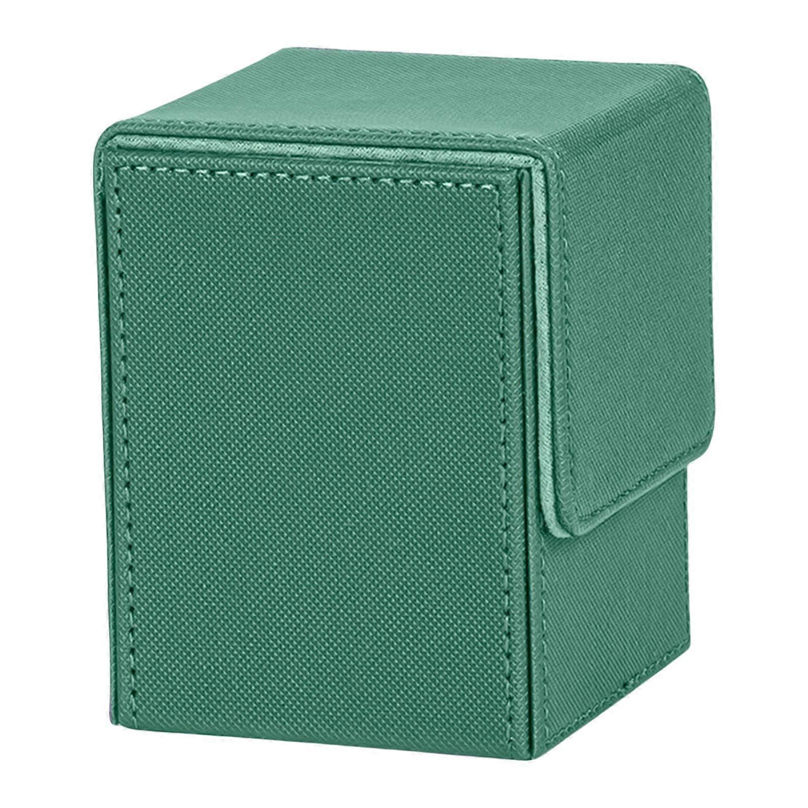 Deck Case Card Storage Box for Game Cards Business Cards Green
