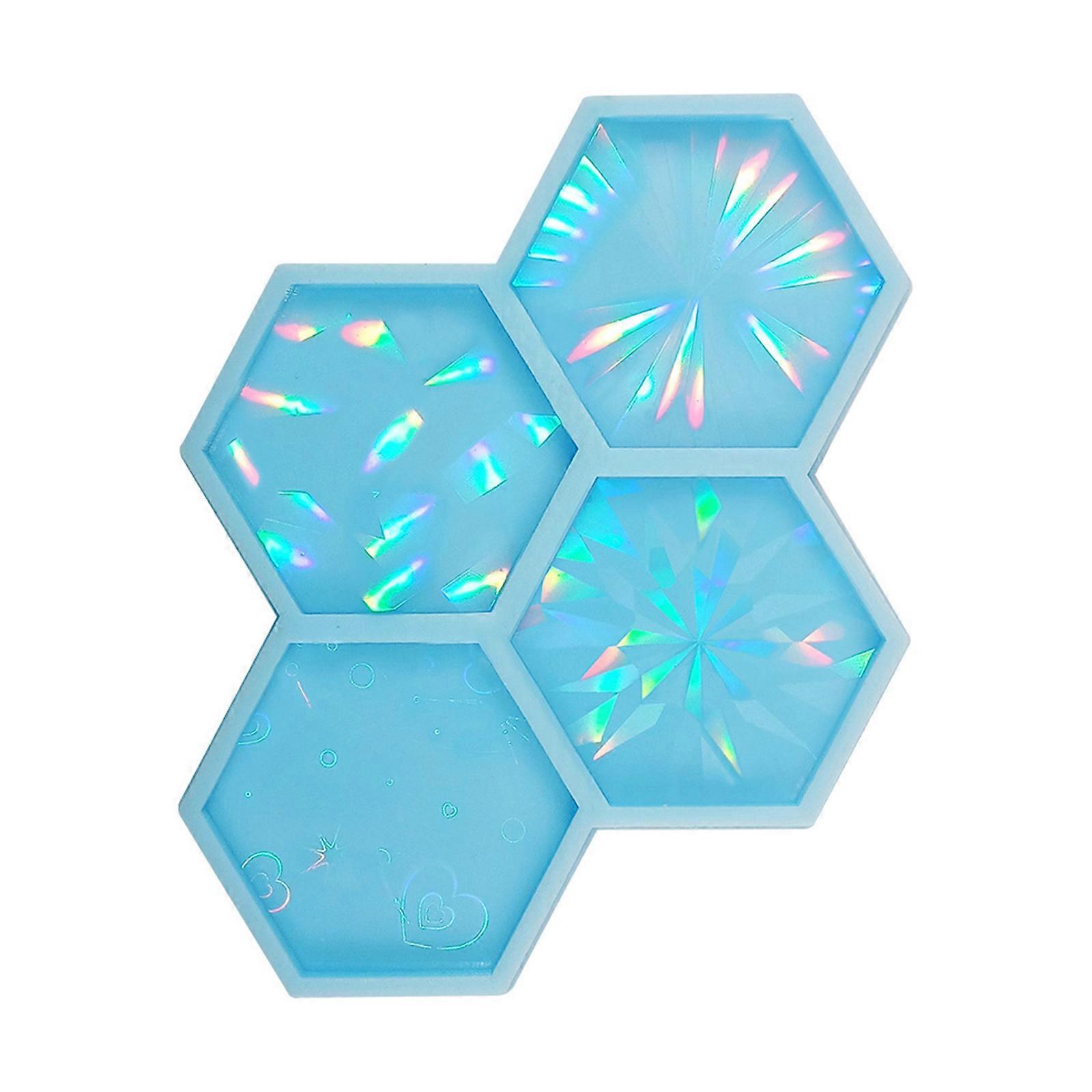 Phone Grip Silicone Mold for Resin Holographic-Hexagon Phone Socket Mount Holder Stand Epoxy Casting Molds for DIY Craft