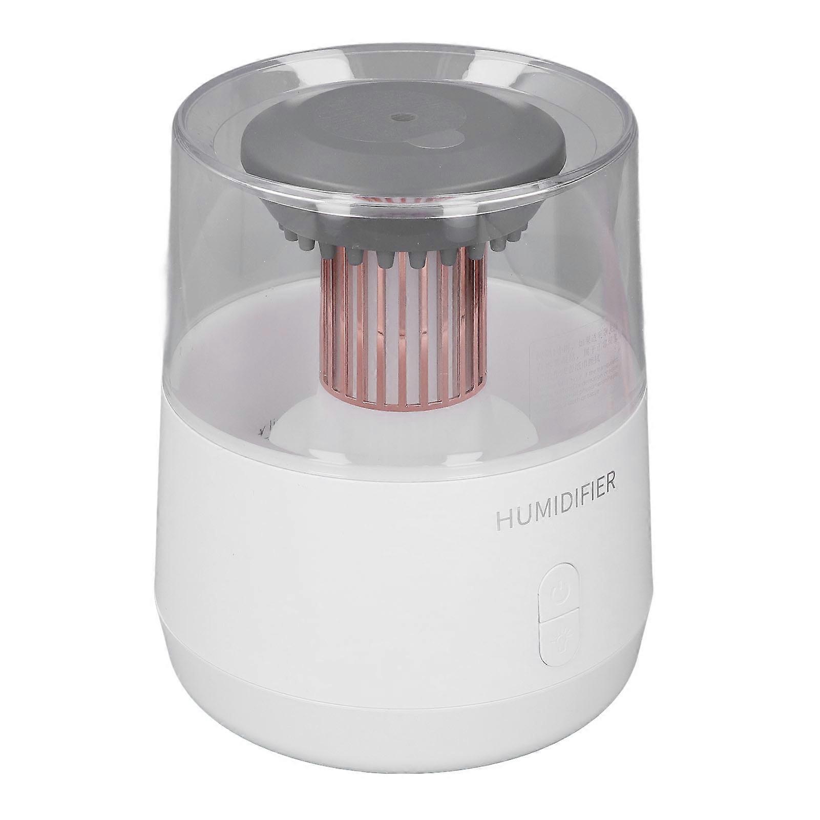 Raindrop Aromatherapy Diffuser 25dB 320ML Capacity Desktop Humidifier with Colorful Light Auto Shut Off for Home Bedroom White 