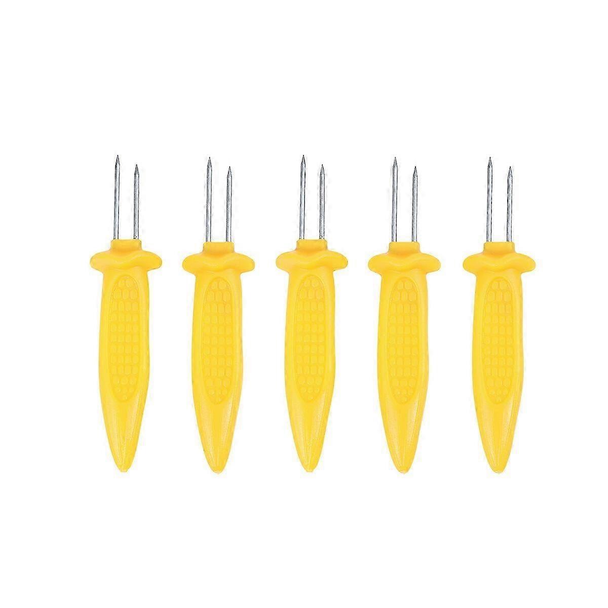 5 Pcs Veggie Hot Dogs Corn The Cob Sticks Corn Handle Fork Barbecue Tools Sweet Corn Holders