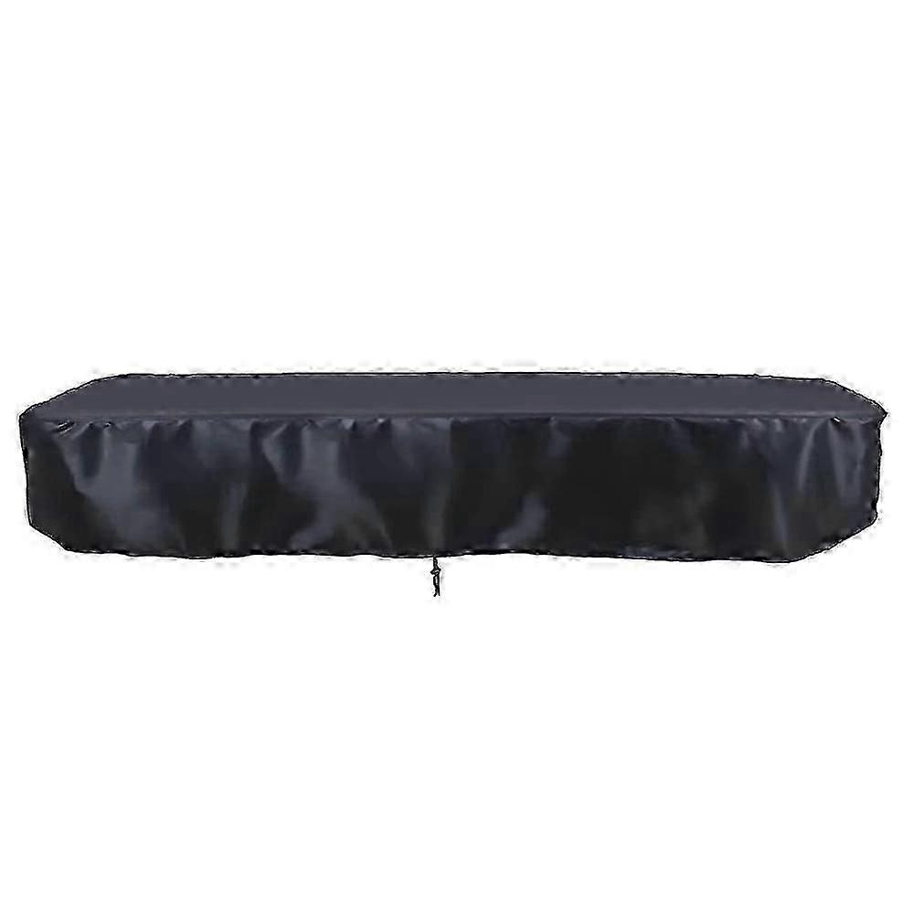8ft Billiard Pool Table Cover with Drawstring Durable Waterproof Table Cover for Rectangle Table, Black js