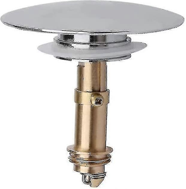 Universal messing pop up vaskeprop til håndvask, guld/sølv, 1pc