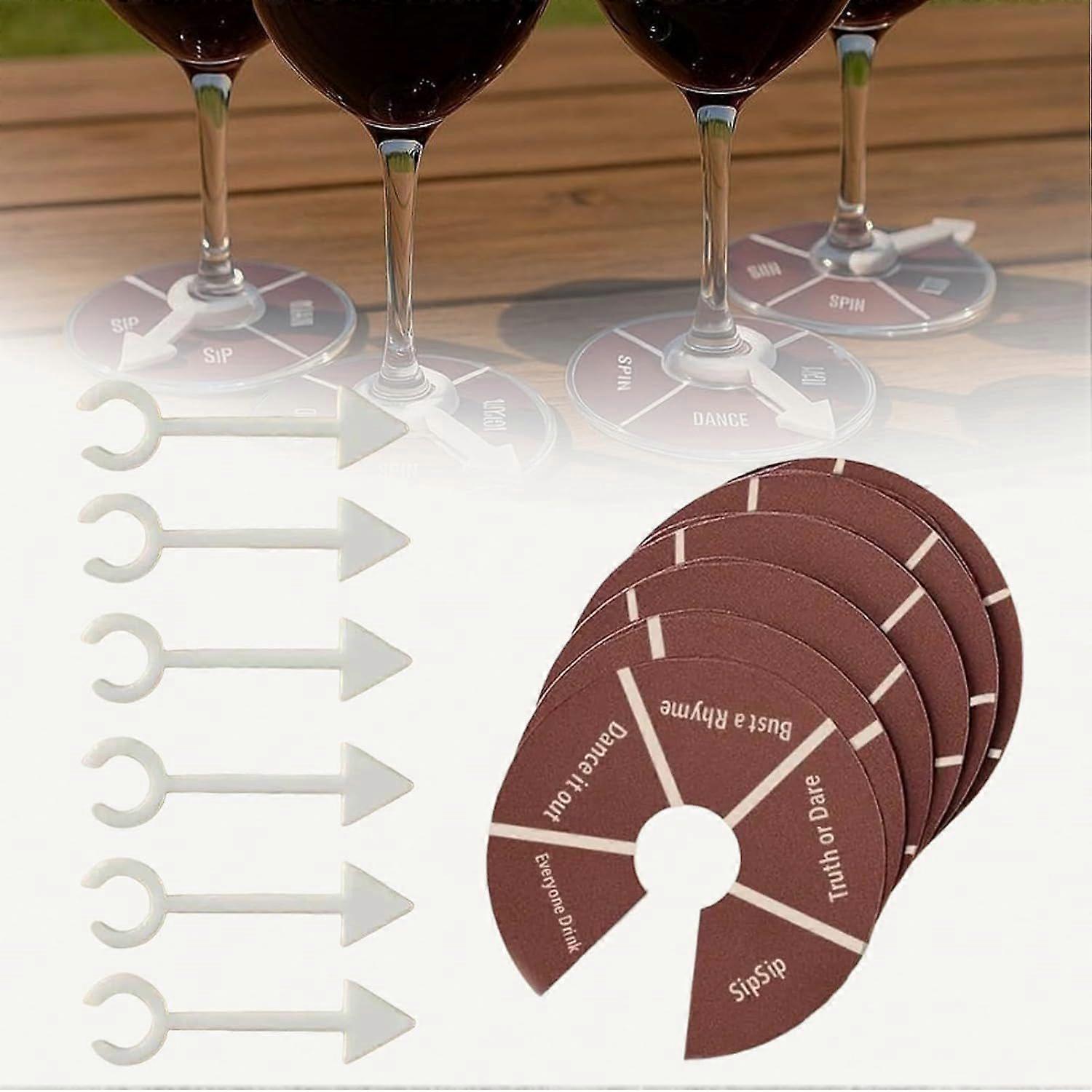 Wine Not Spin-Fun Drinking Games, Wine Glass Spinner Drinking Game for Adults, Fun Shot Roulette Party Game for Bachelorette, Couples, Wine Tasting &