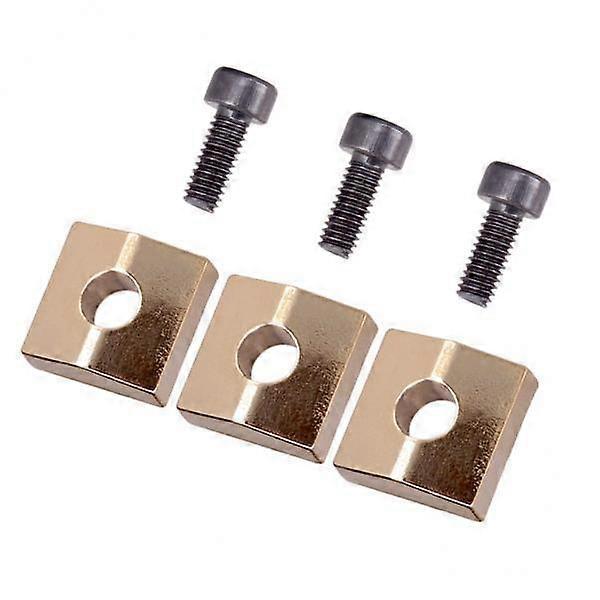 2X 3pcs σφιγκτήρας & βιδών παξιμαδιών κλειδώματος ηλεκτρικής κιθάρας για τη γέφυρα Tremolo Gold+Black
