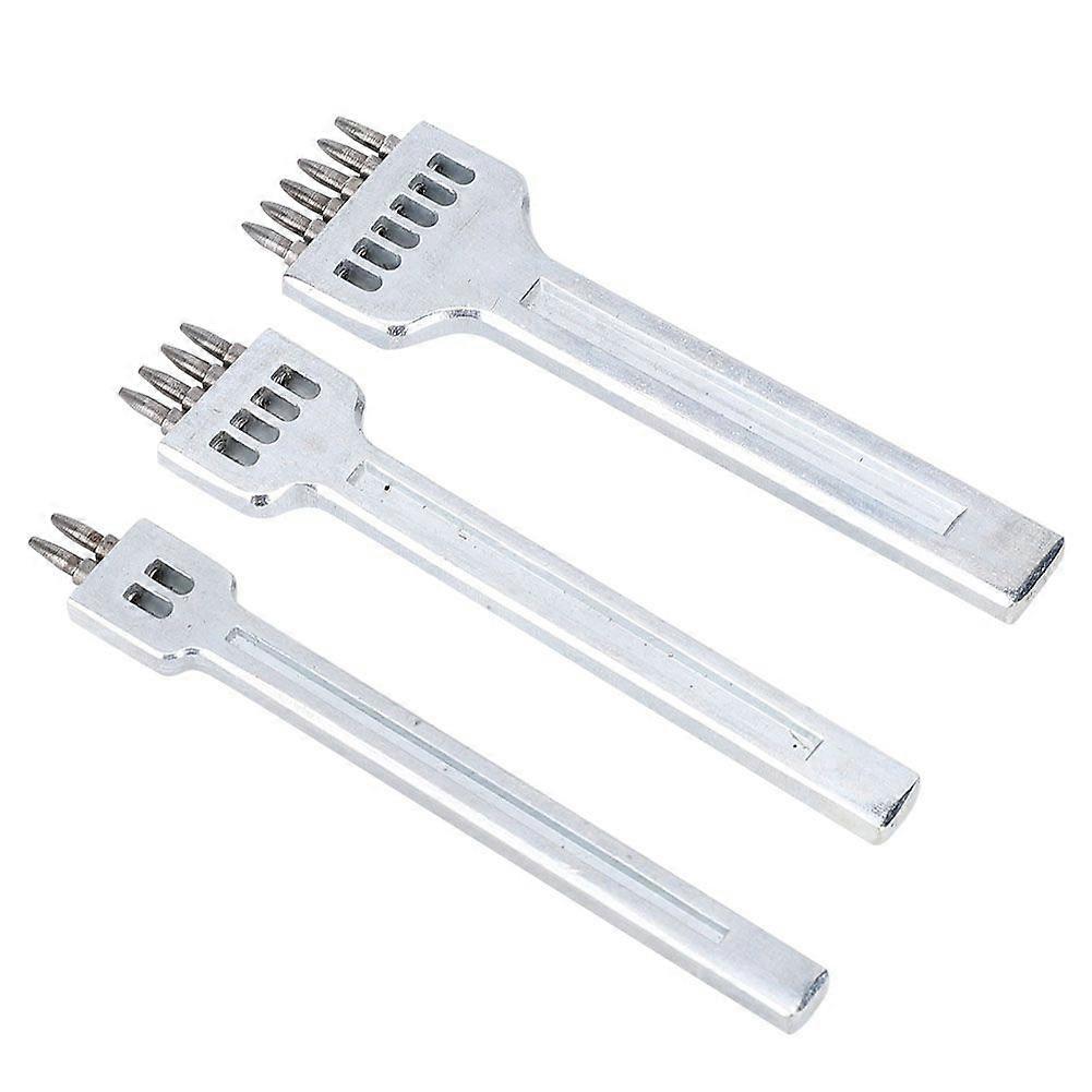 2025 Latest Model  3 Pcs Prong Chisel Leather HCS 4mm Spacing Stitching Punch