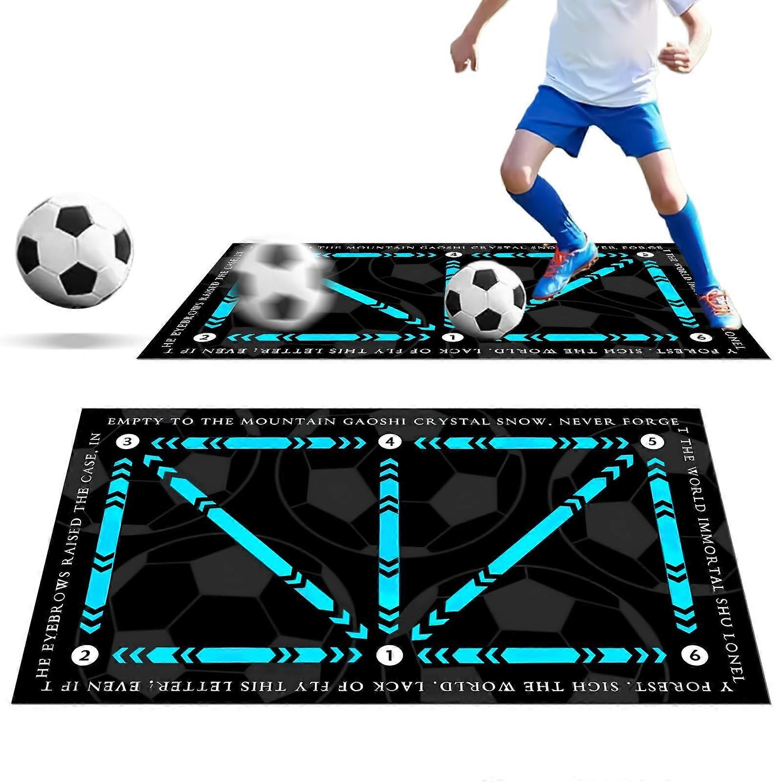 Football Training Mat, Non-Slip Quiet Gymnastics Mat, Footwork Training Device, For Levels and Ages, Speed and Strength