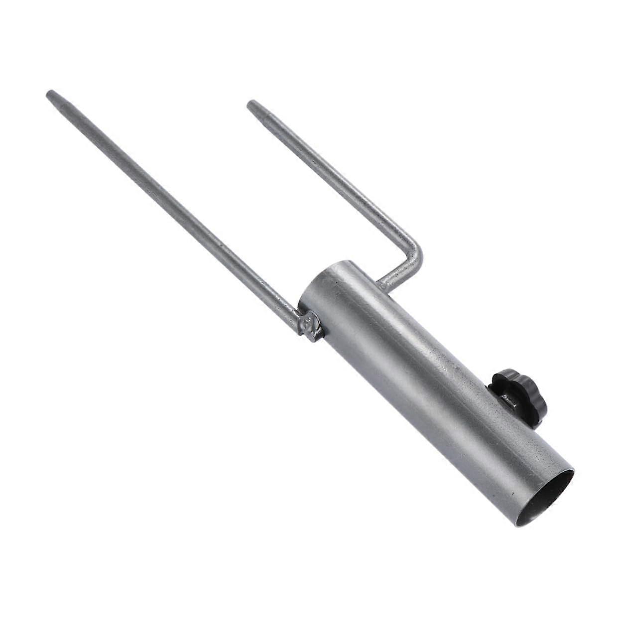 Adjustable screw mechanism for stable stand grass for windy easy tallation
