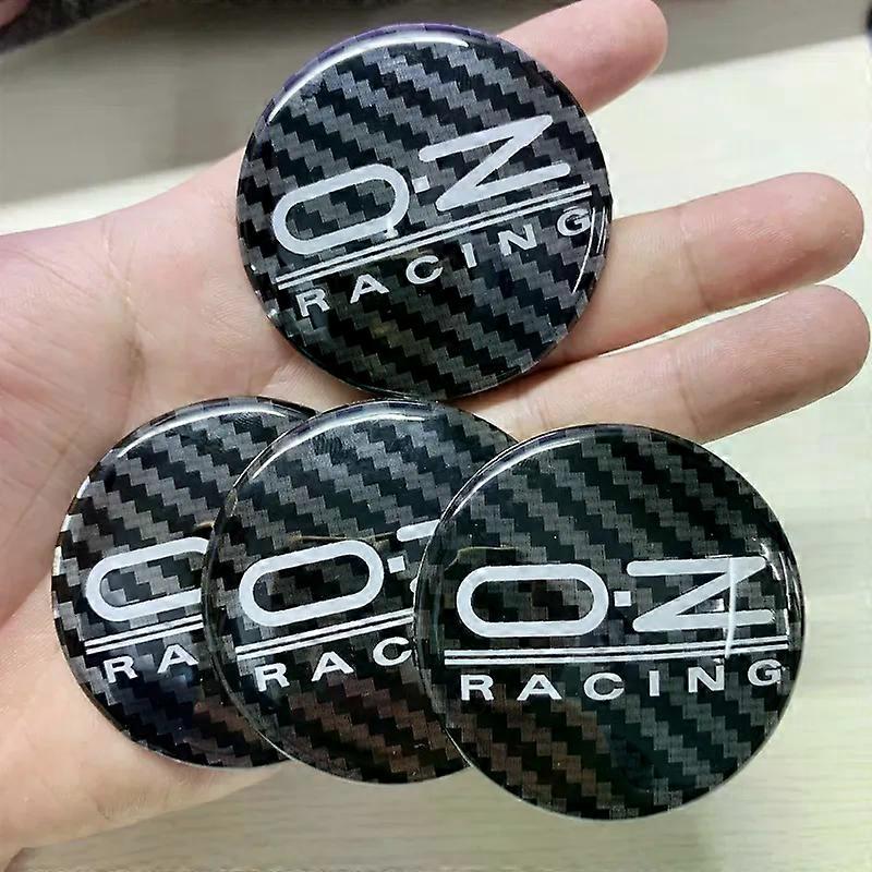 4Pcs/Lot 55mm 62mm Car Styling Wheel Center Cover Sticker Carbon Fiber Hub Cap Decal OZ Racing Emblem Badge Suitable for OZ M582 M595|Car Stickers|