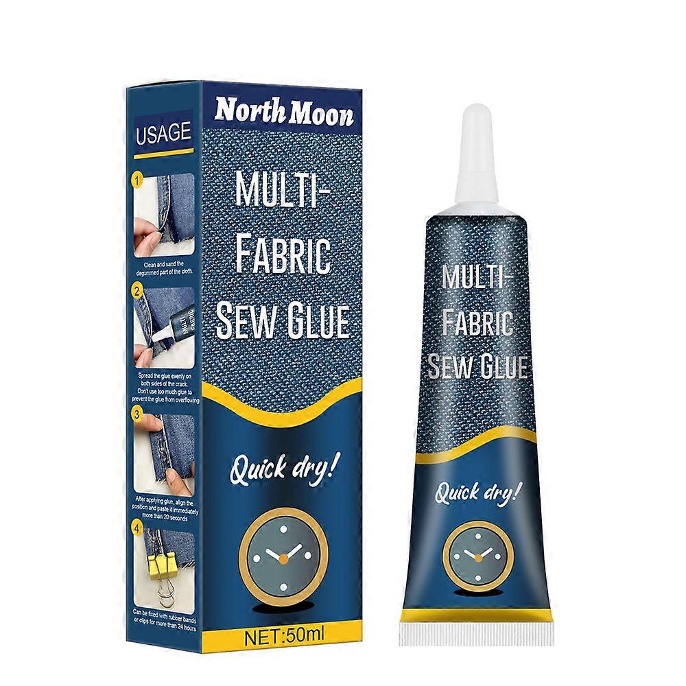 50ml Fabric Glue Quick Dry Fabric Patching Glue Versatile Fabric Repair Seam Adhesive Waterproof for Clothing Textiles