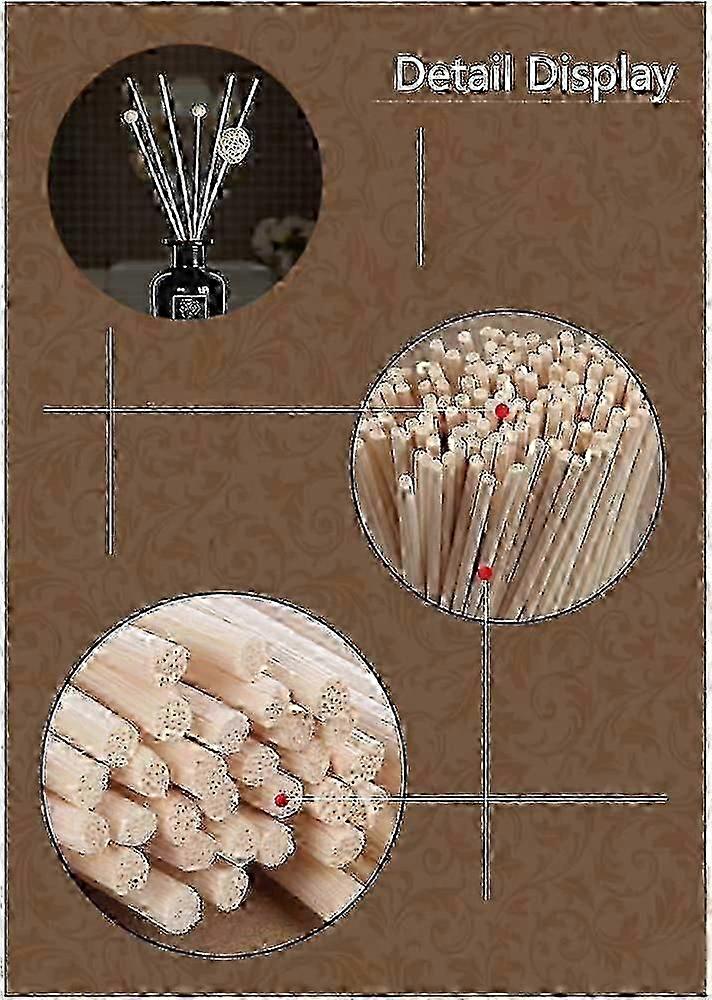 100 Reed Diffuser Sticks, Reed Sticks Essential Oil Rattan Diffusers Replacement Sticks