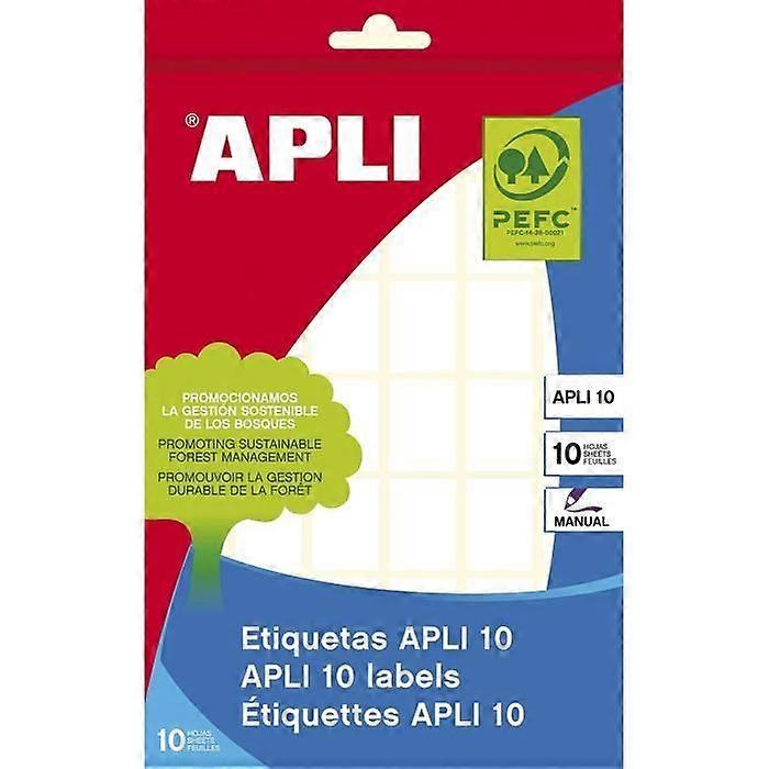 Etichette - APLI - 1639 - 10 Fogli - 16 x 22 mm - Bianco