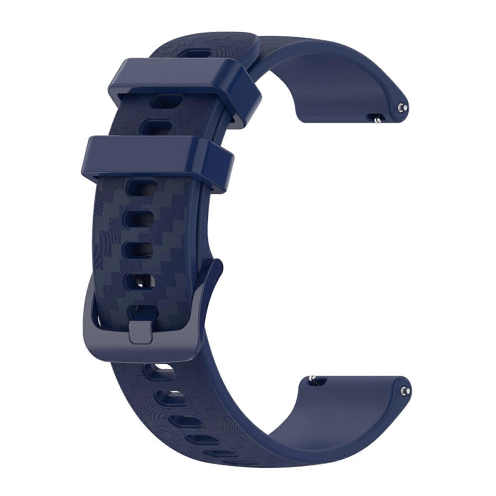 Do Samsung Gear Sport 20mm silikonowy pasek do zegarka w paski z włókna węglowego