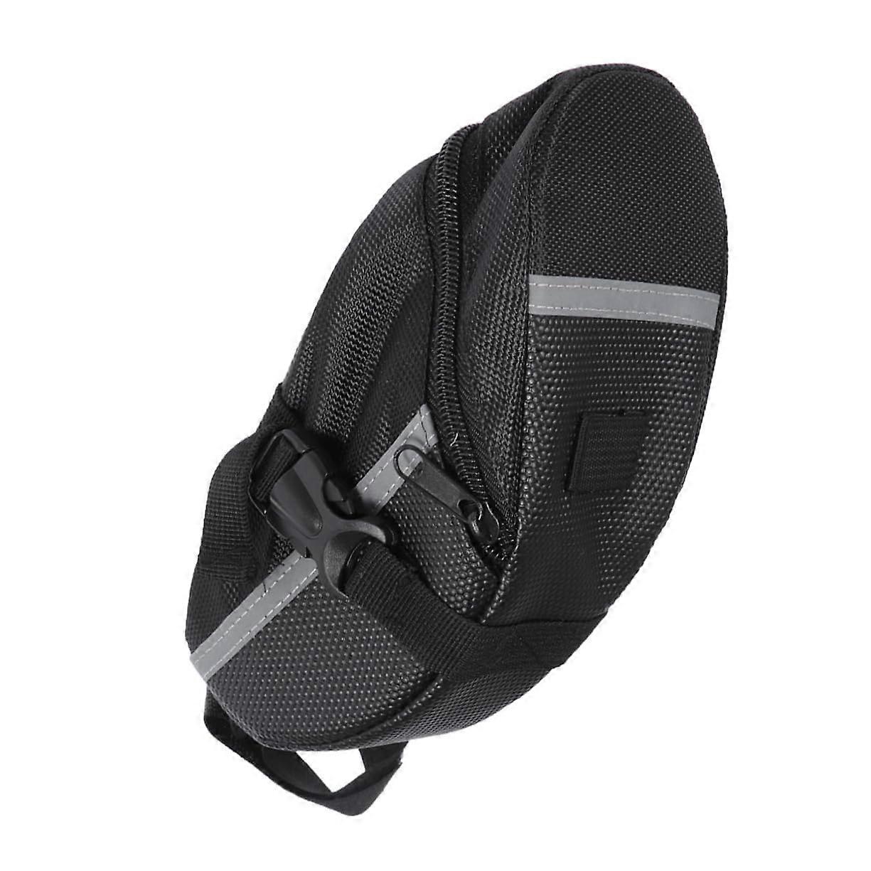 Bicycle Saddle Bag, Multifunctional Back Bag for Mountain Bike, Tool Bag for Mobile Phone, Money and ID, Reflective Strips for
