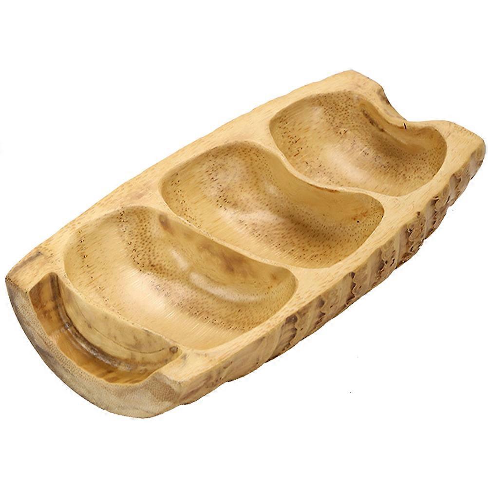 Dessert Platter Tray Dish Snack Serving Khaki Rectangular Simple Design Christmas 1Set