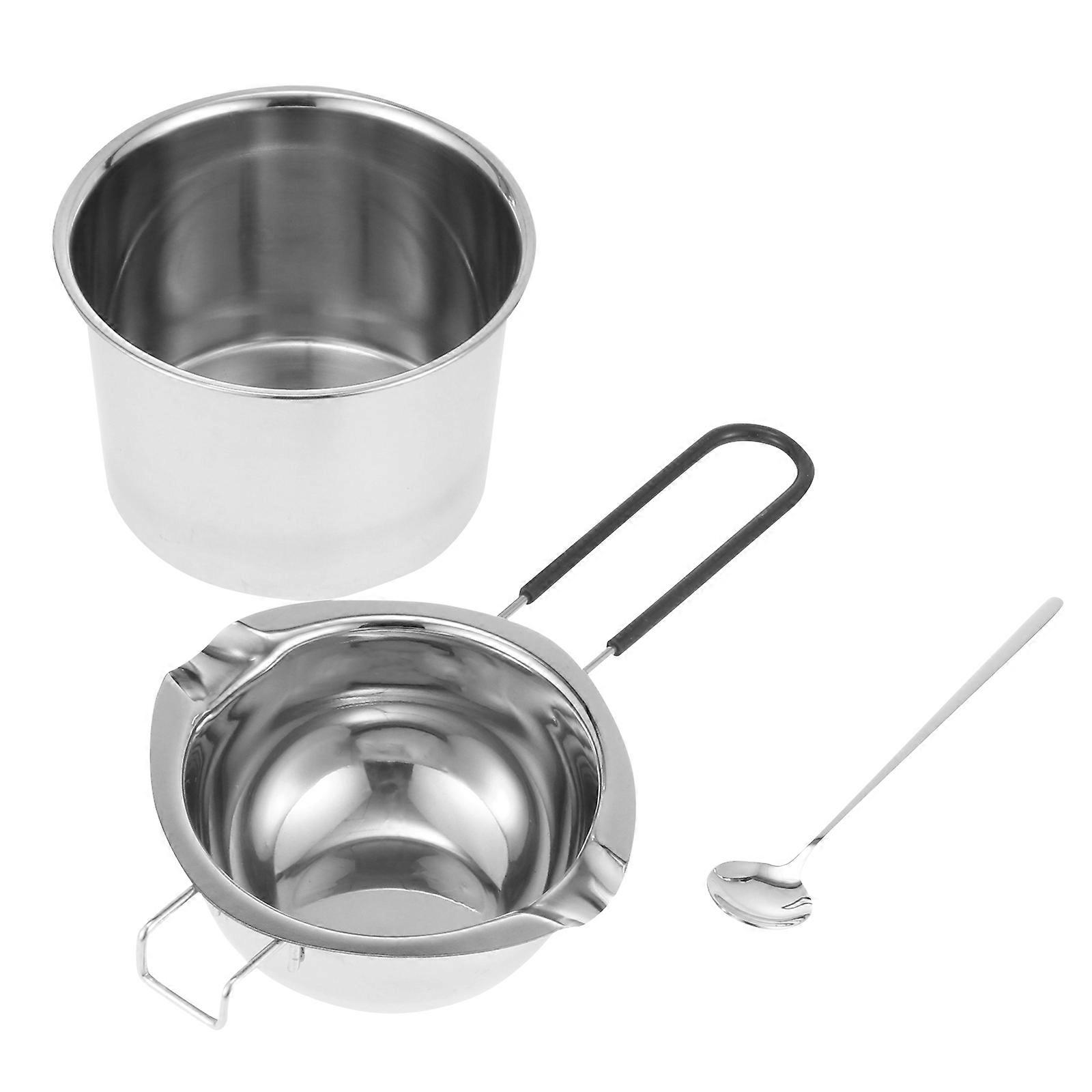 Practical Butter Melting Pot in Stainless Steel for Home Use with Long Handle and Assorted Color