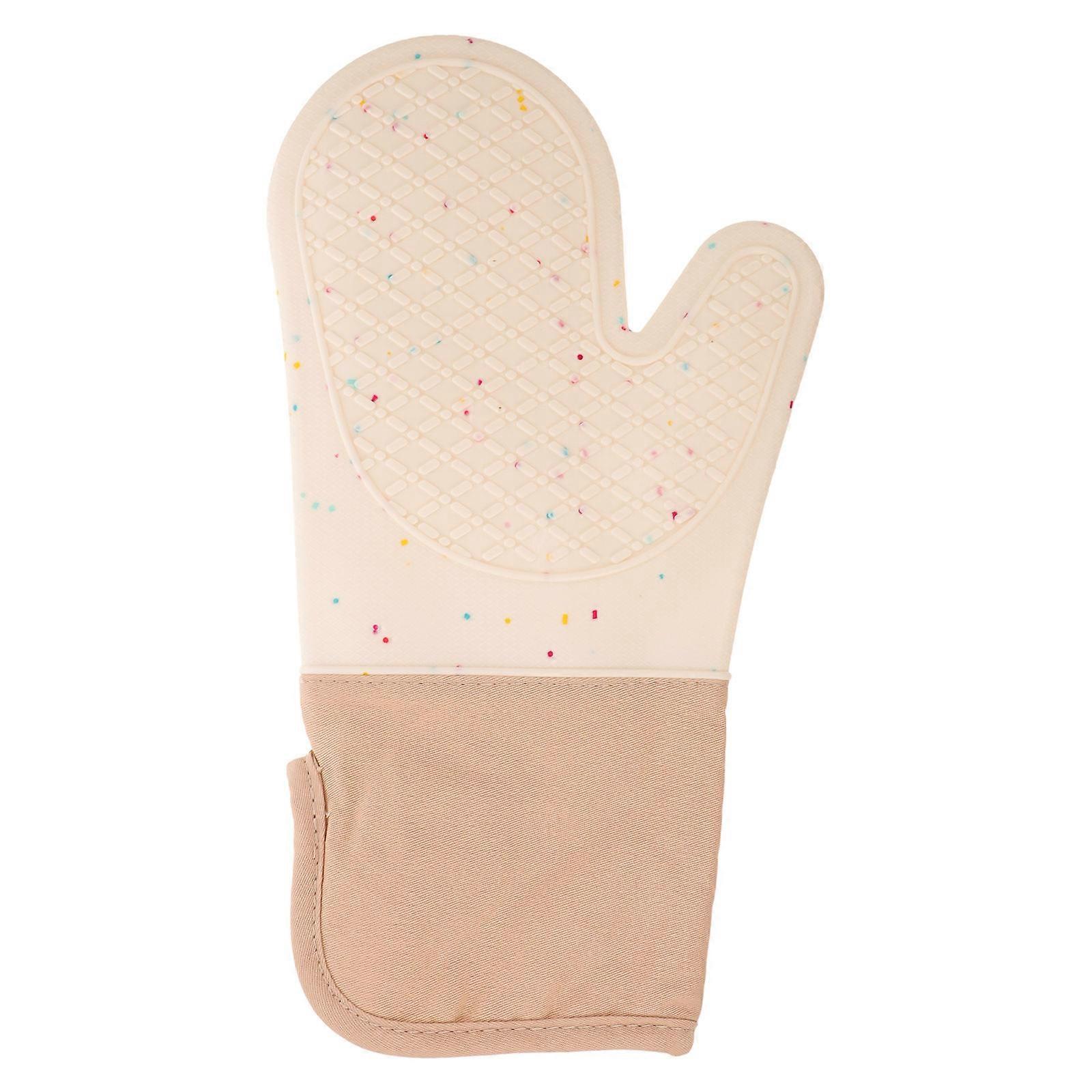 Kitchen Gloves Cotton Fabric for Cooking Enthusiasts Diagonal Texture 1Pcs