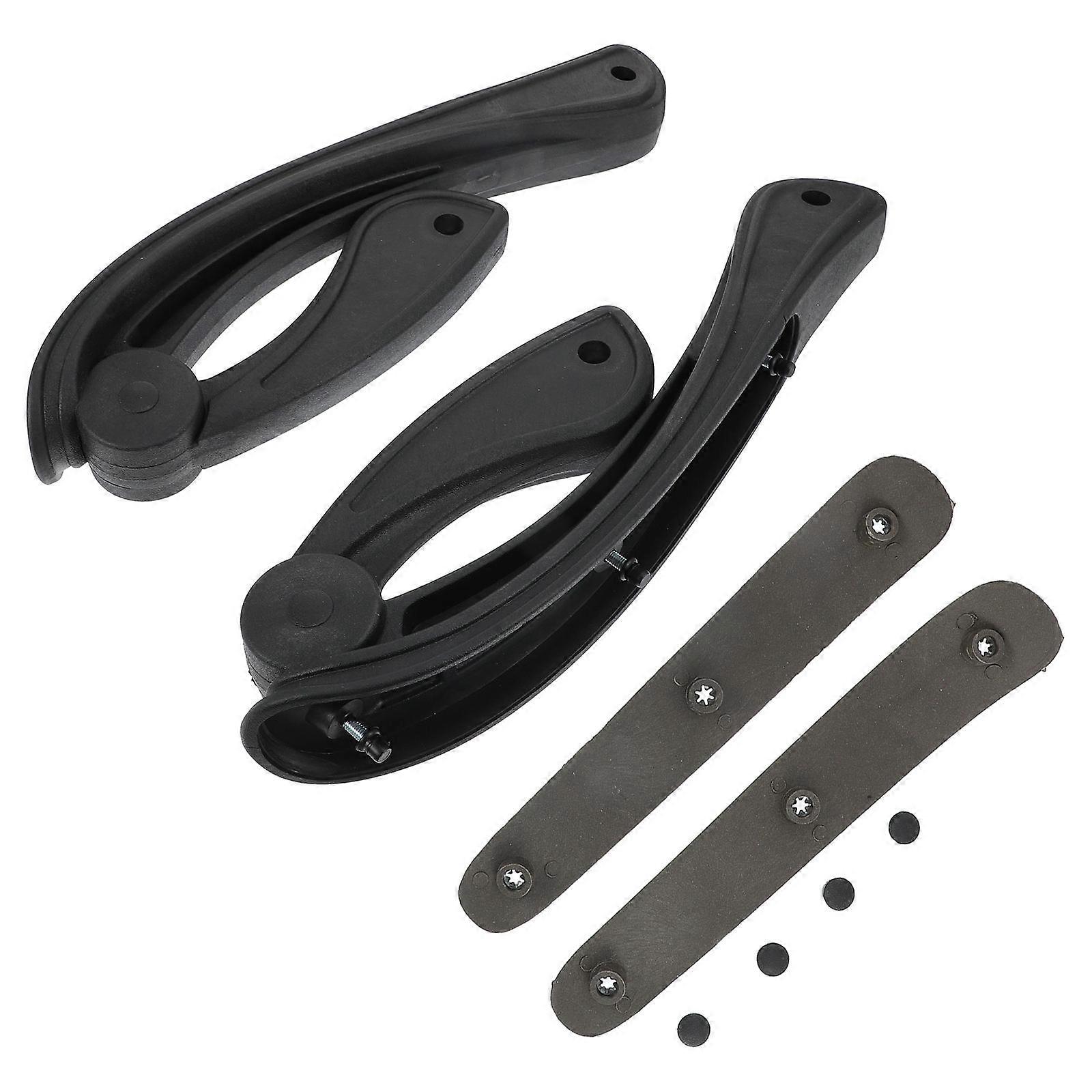 Black Plastic Chair Grab Handles for Home Use with Comfortable Grip and Secure Design Fits Most Office Chairs