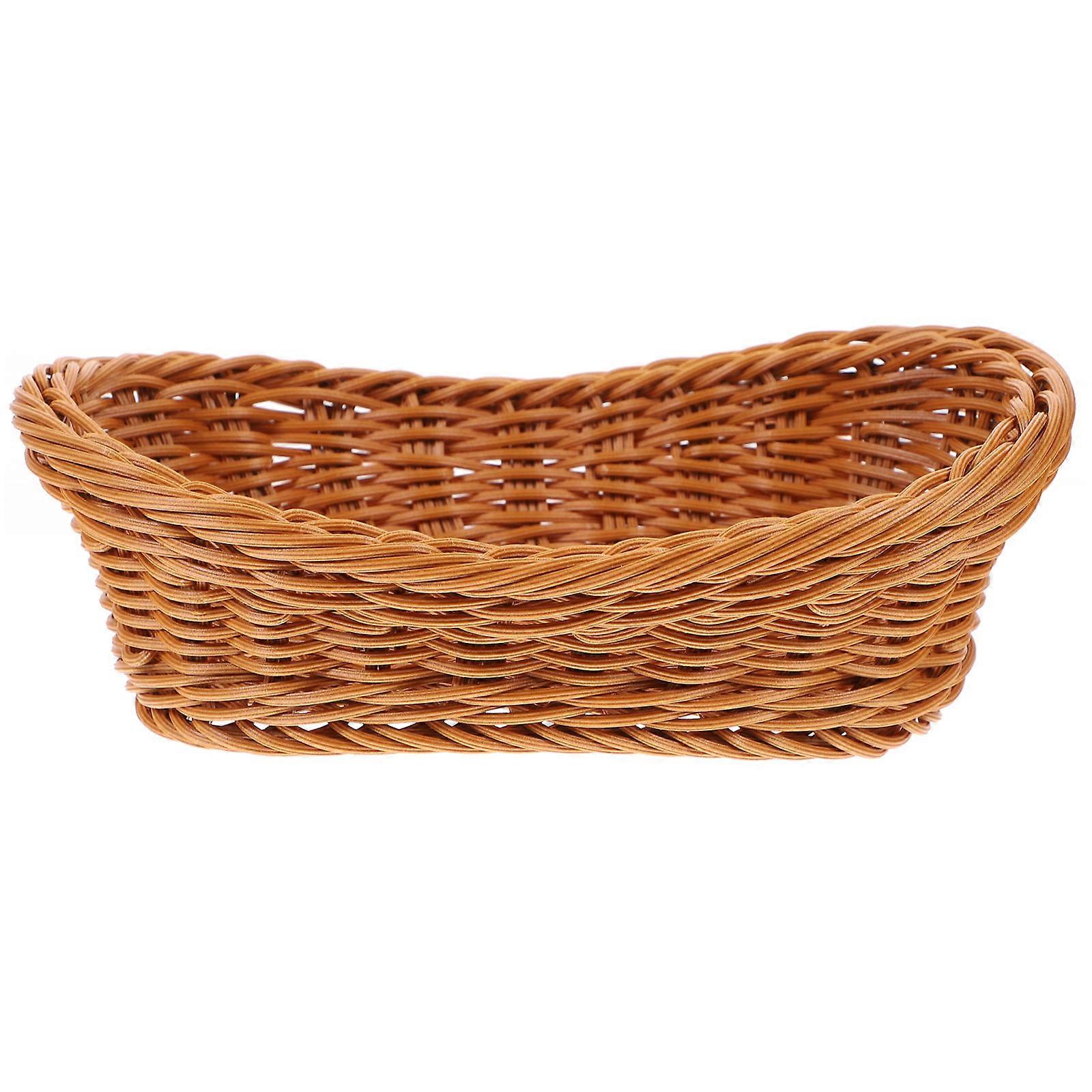 Breads Basket Decoration Simple Practical Design for Housewives Oval Base 1Pack