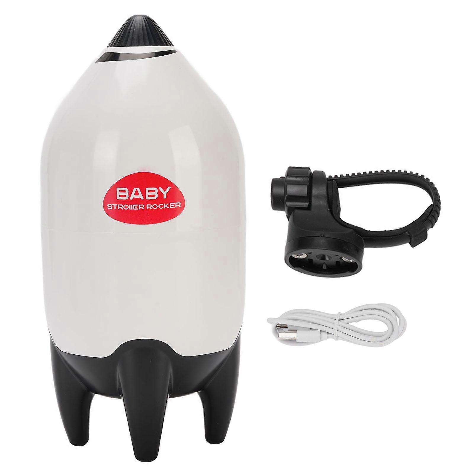 Baby Stroller Rocker ABS Rechargeable Portable Baby Bouncer Crib Vibrating Baby Sleep Soother for Newborn Shower Gifts