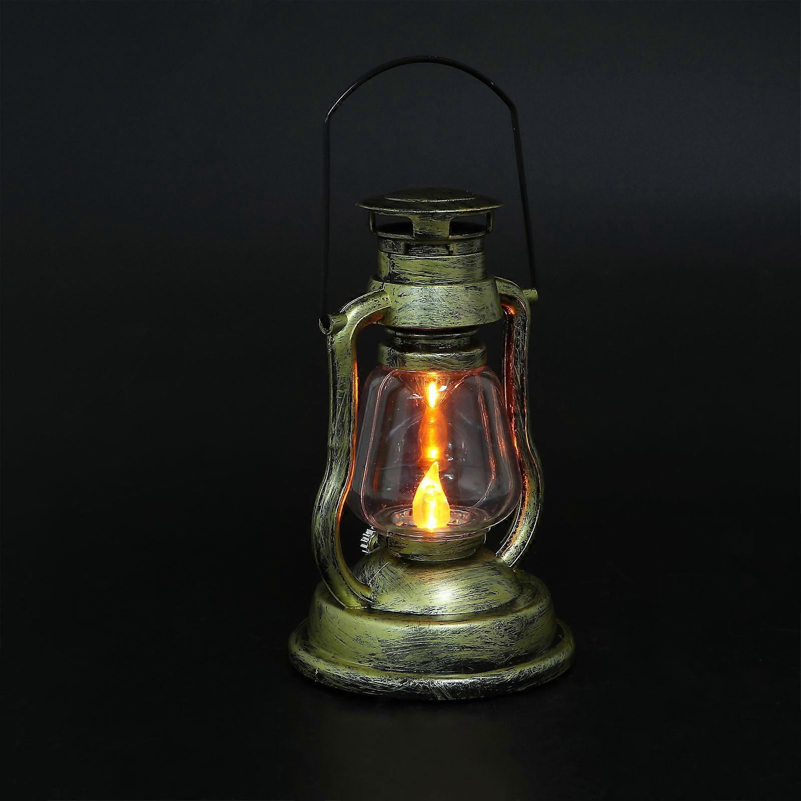 1Pc Vintage Style Kerosene Lamp Decorative Home Night Light Battery Not Included