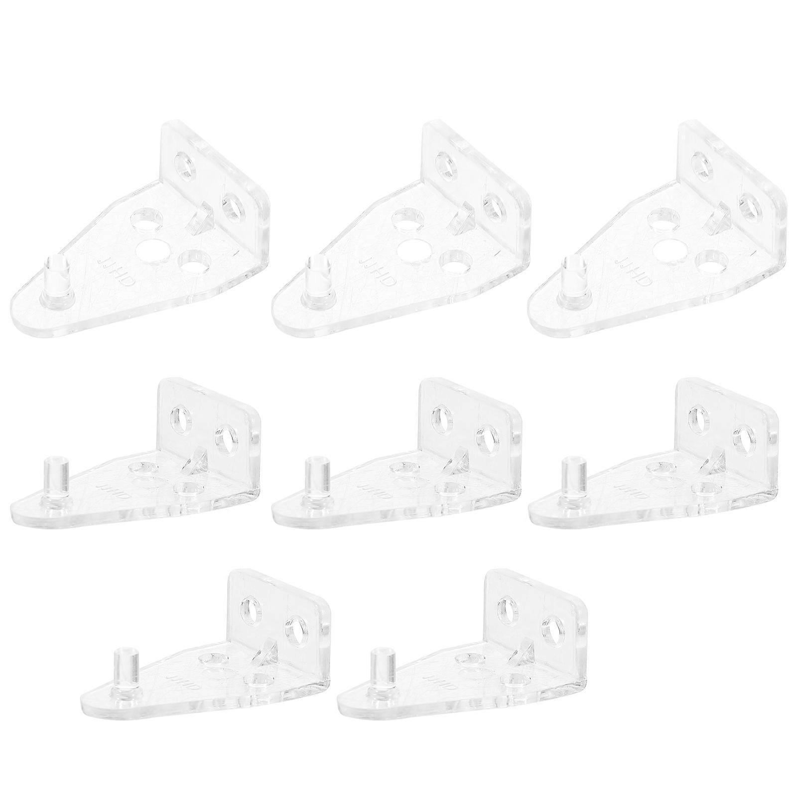 sokea kallistusliitin koukku sokea kallistuskoukku kodinsisustus läpinäkyvä 3,2x2x1,3cm kallistusohjaus 8kpl