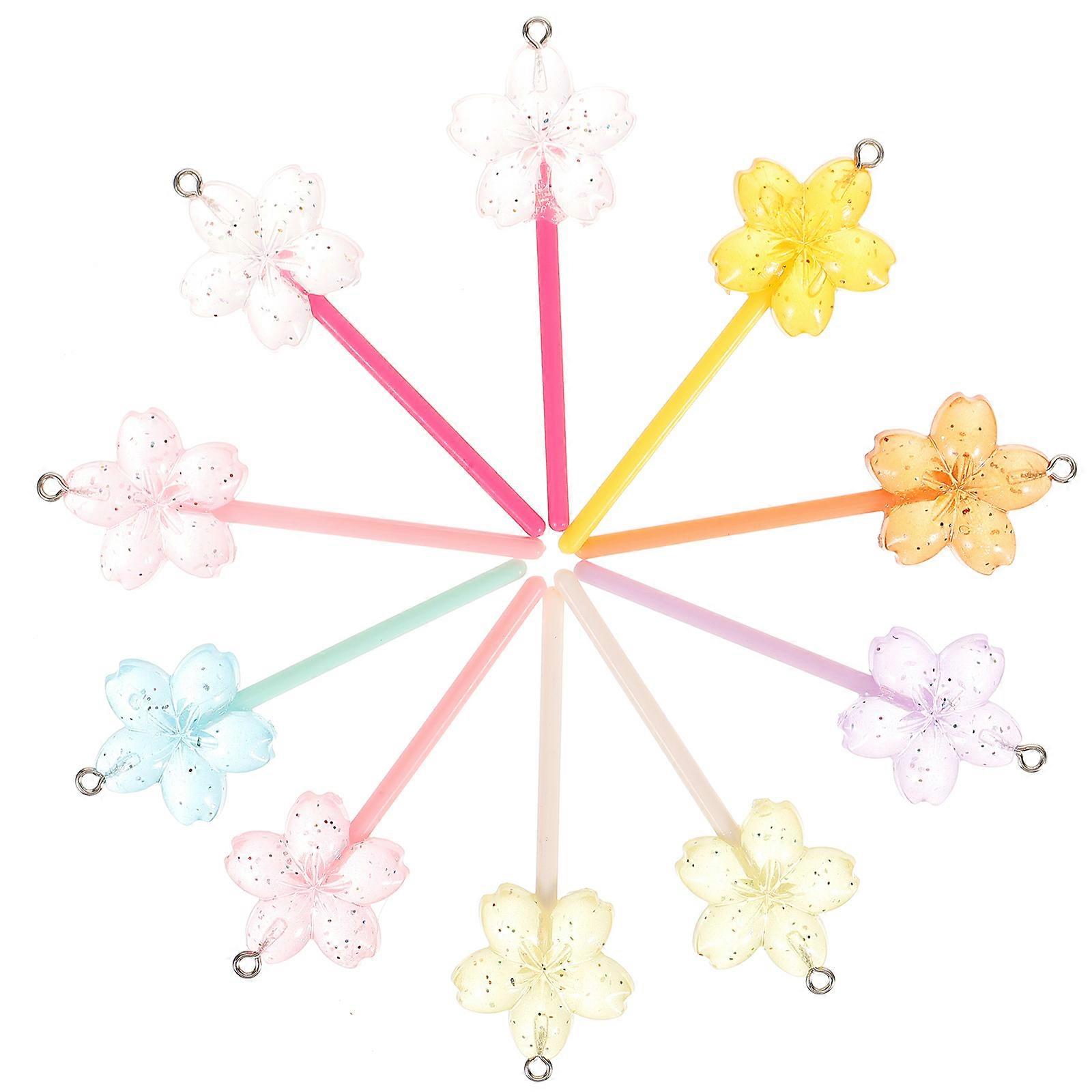 Pandantive colorate pentru proiecte realizate manual DIY Material acrilic Asortat Culoare Decorațiuni Consumabile 10Buc