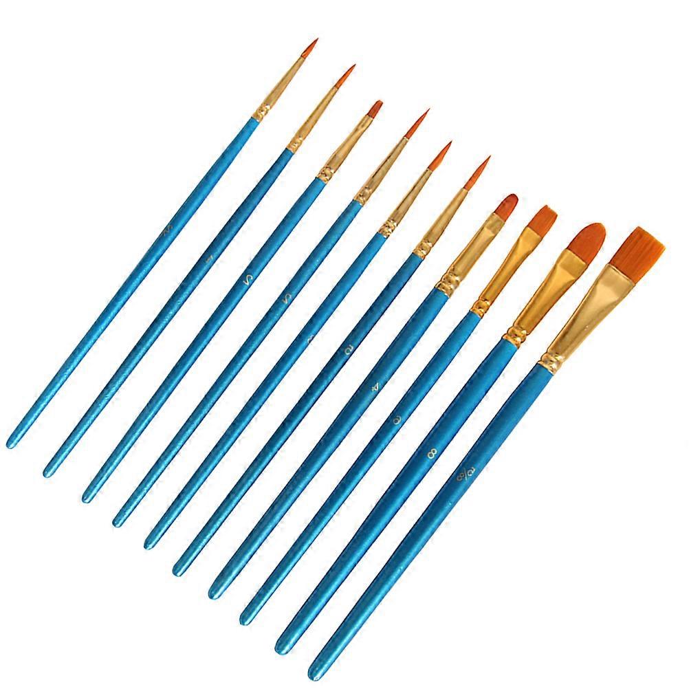 Paint Brushes for Kids Creative Activities Flat Head Sky-Blue 20Pcs