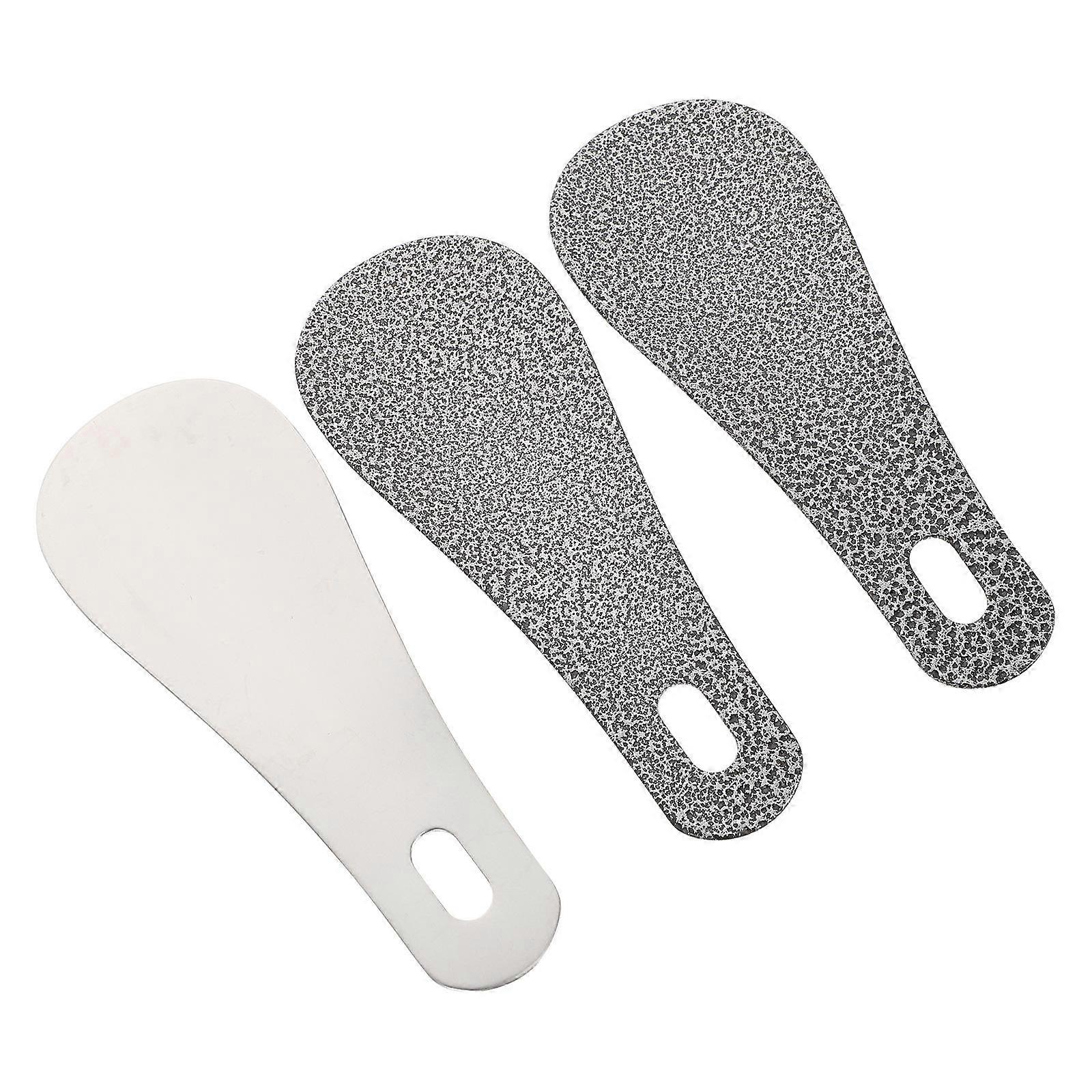 Stainless Steel Shoehorns 3Pcs Lightweight Shoe Lifter Tools with Storage Hole for Home Use
