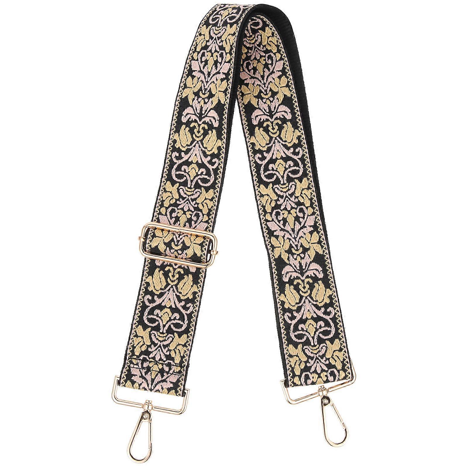 Adjustable Crossbody Bag Strap For Women Handbag Everyday Use Multi 130X5cm Canvas Diy Accessory 1Pack