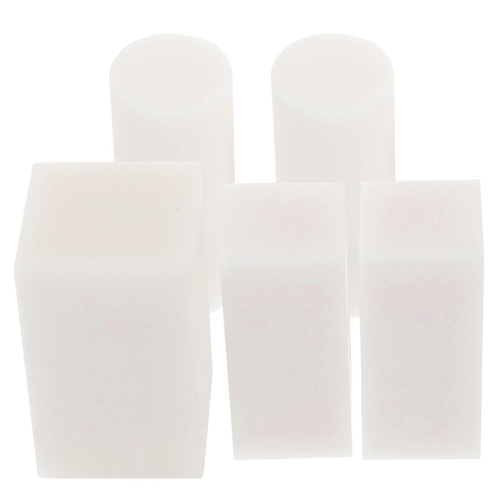 Engraving Rubber Kit Multi-Function Rubber Blocks Diy Craft Projects 4X2.5Cm White PVC 5Pcs