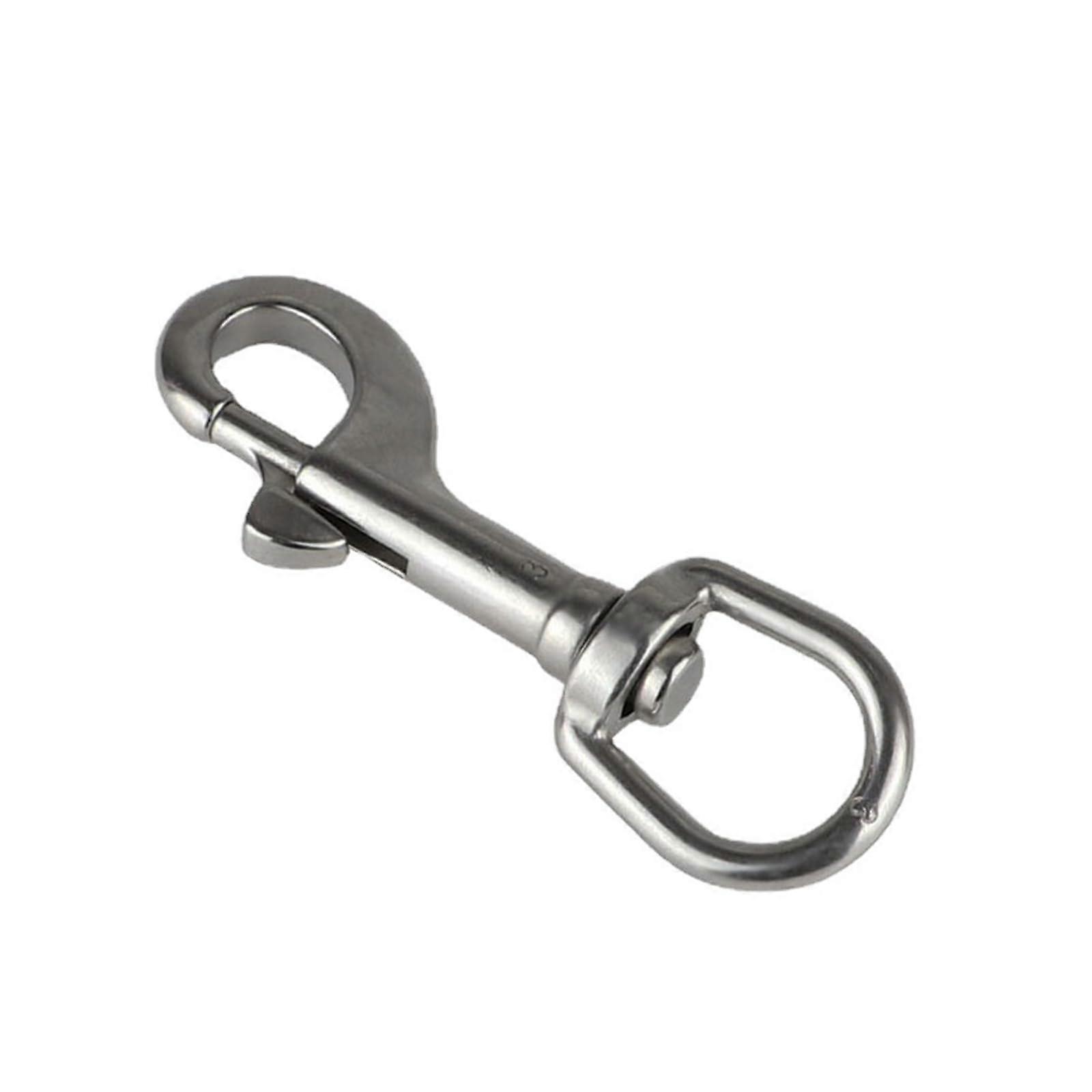 Single End Trigger Chain Clip The Navy Grade Class For Diving Lines Key Chain Stainless Steel Swivels Eye Screws Hook Hooks