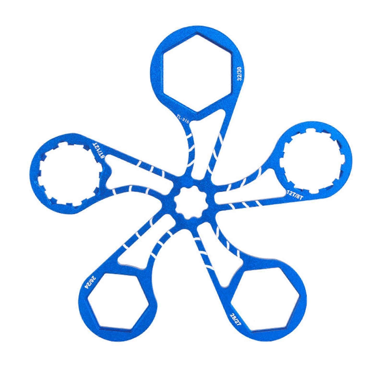 Bicycle Front Fork Crown Cap Wrench Nylon Aluminum Alloy Multifunctional Tool For Fork Cap Removal