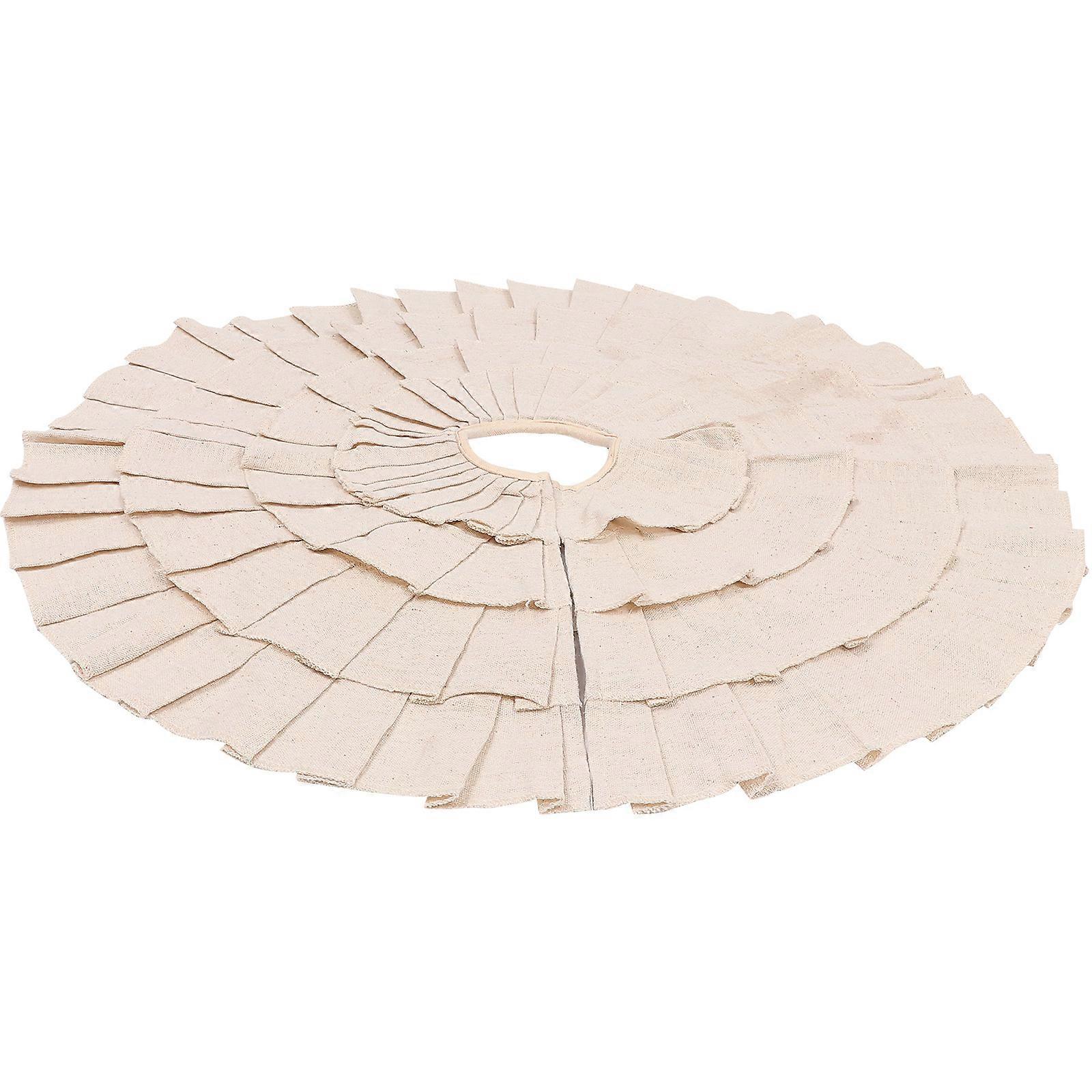Sparkly Tree Skirt Xmas Tree Base Mat Preventing Debris on Floors Home Party Decorations 1Set