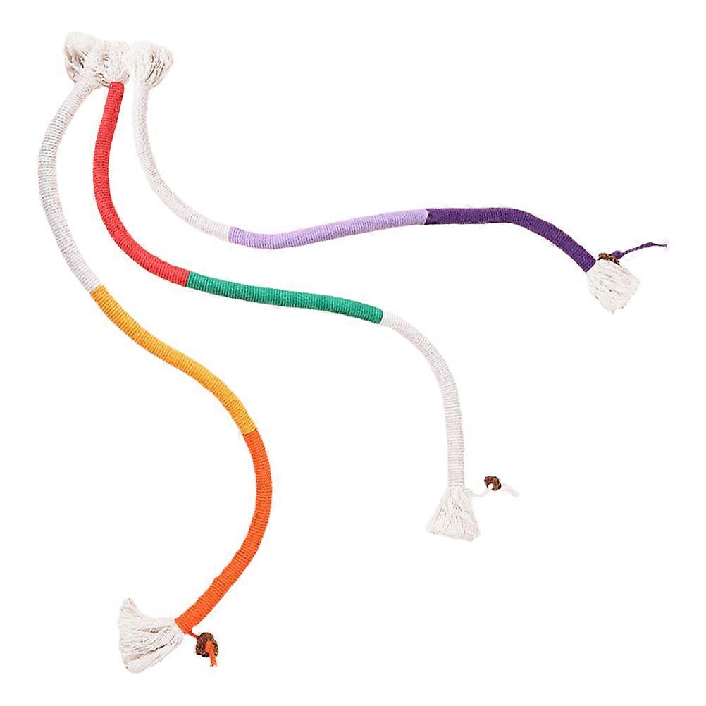 3pcs Interactive Cat Chewing Rope for Indoor Cats – Cotton Ropes for Playtime, Teeth Cleaning, and Mood Enhancement