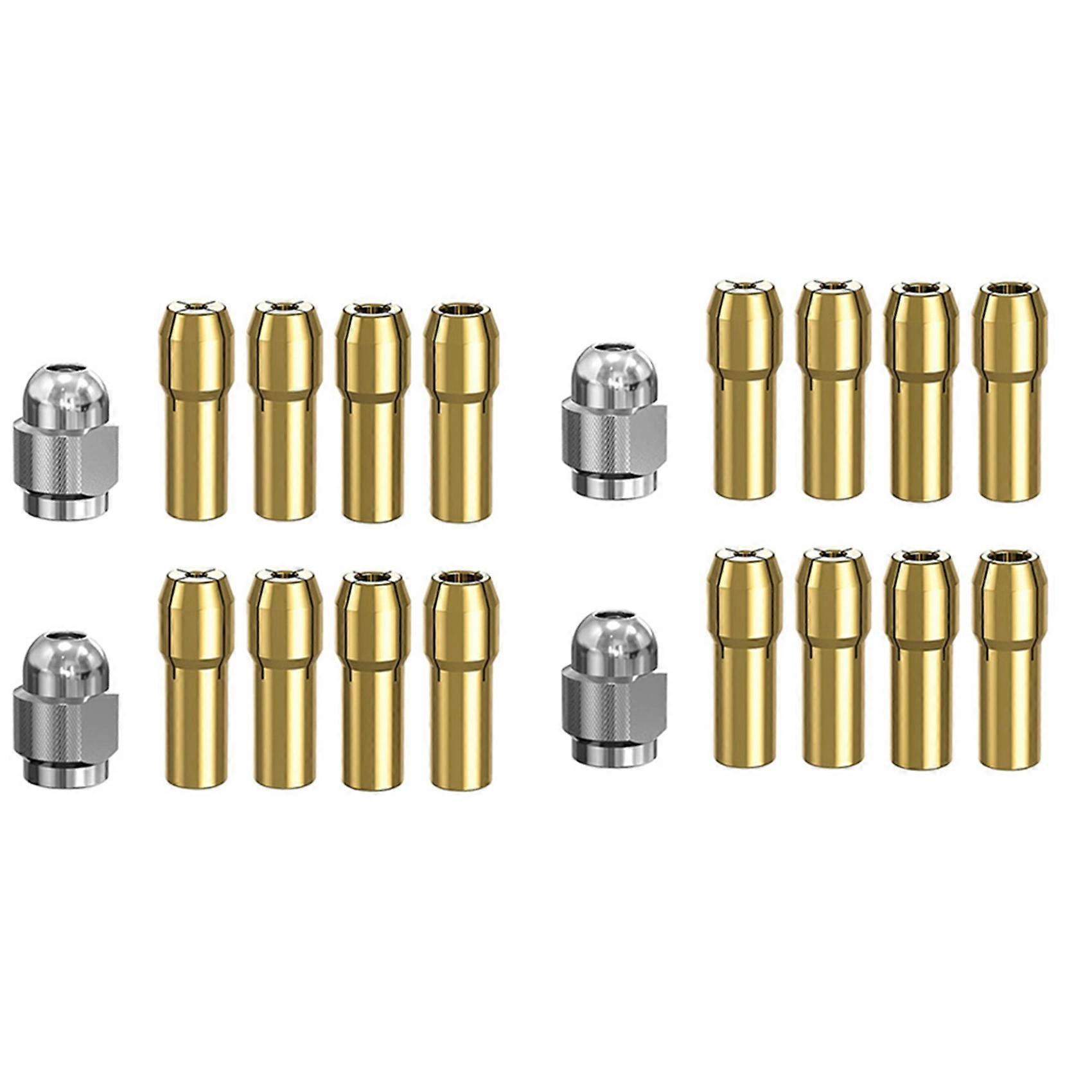 10Pcs Brass Collet for , Drill Nut Tool Set with Collet Nut