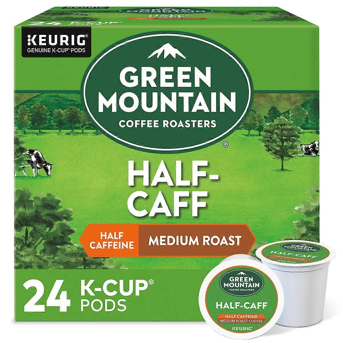 Green Mountain Coffee Half-caff Keurig K-cup Coffee Pods - Medium Roast - 24ct