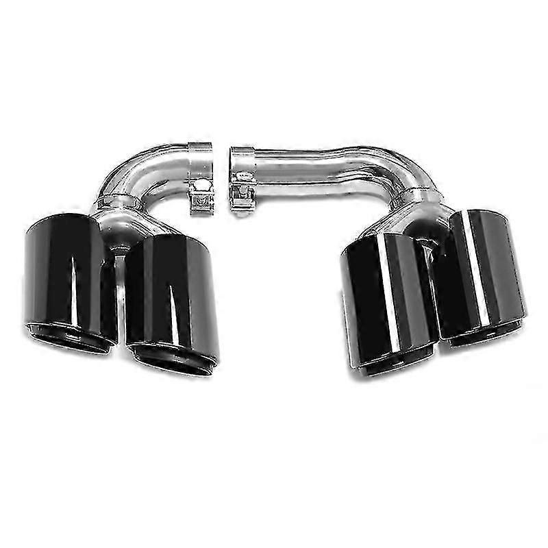 Quad Exhaust Tip For Porsche Cayenne Hybrid Petrol 2018 2019 2020 2021 2022 Muffler Tip Tailpipe Exhaust System Nozzle Tips Boris