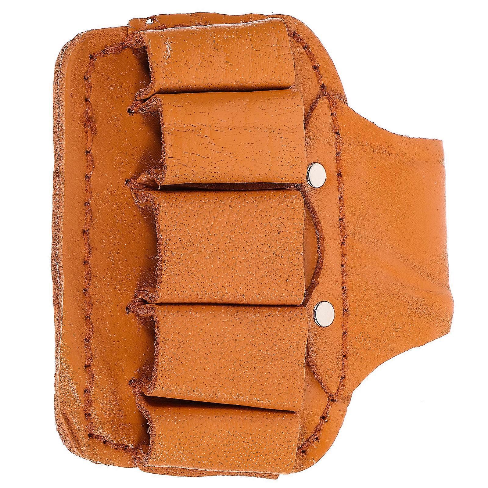 Tool Organizer Bag Electrician Pouch Multi Functional Storage Orange 16X16cm Durable Design 1Pcs