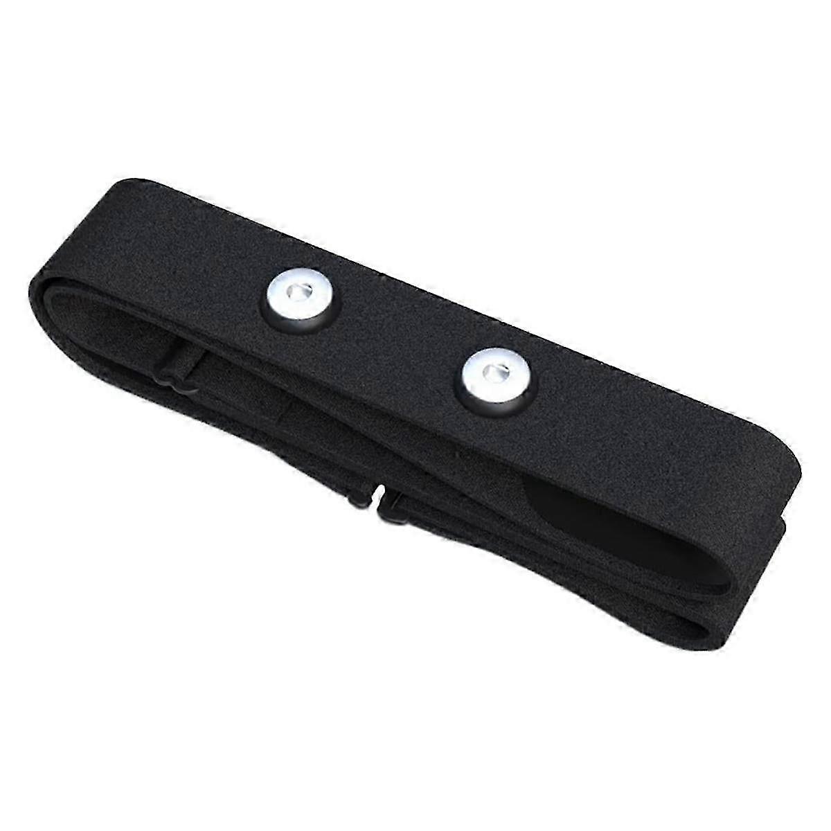 Adjustable Elastic Heart Rate Strap for Cycling in Black