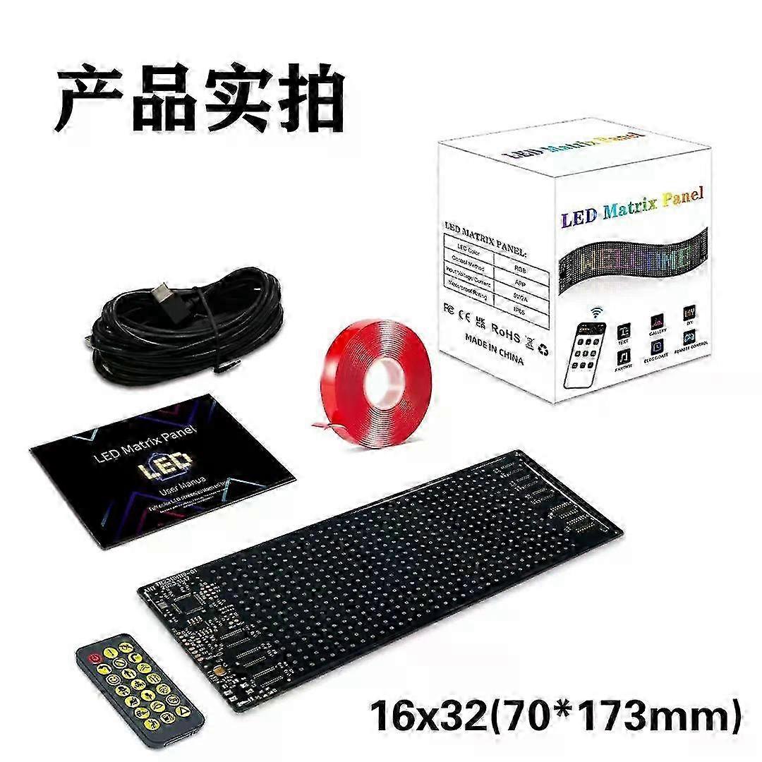 Flexibles LED-Softscreen-USB-Autowerbedisplay mit bunten Smart-Auto-Aufklebern