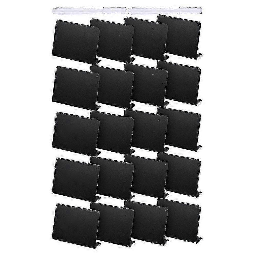 20Pcs 4 x 3 Inches Mini Chalkboard Table Tent Signs for Buffet Tags and Food Labeling at Parties