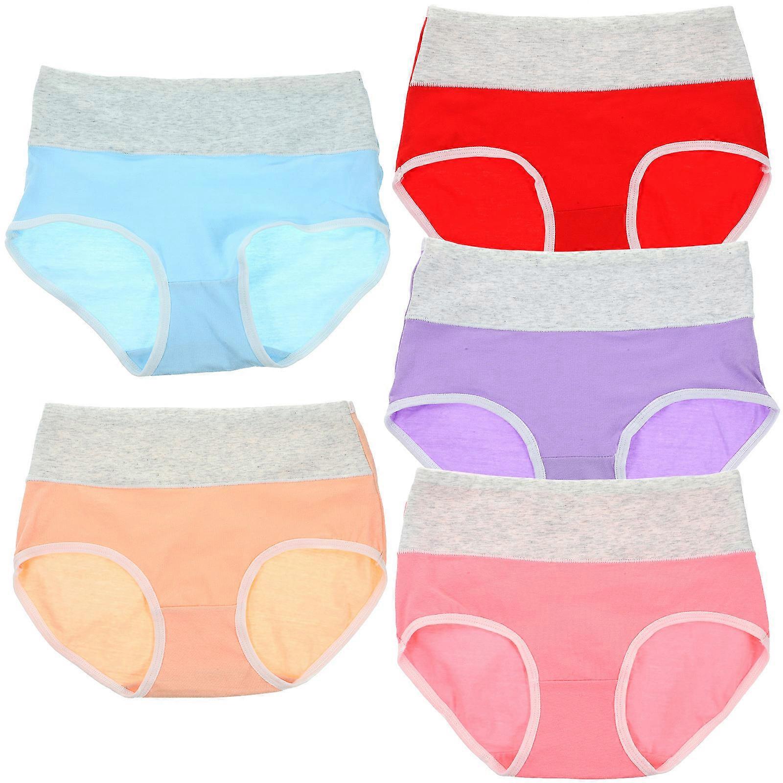 High Waist Postpartum Underwear for Women Skin-Friendly Comfortable 5Set
