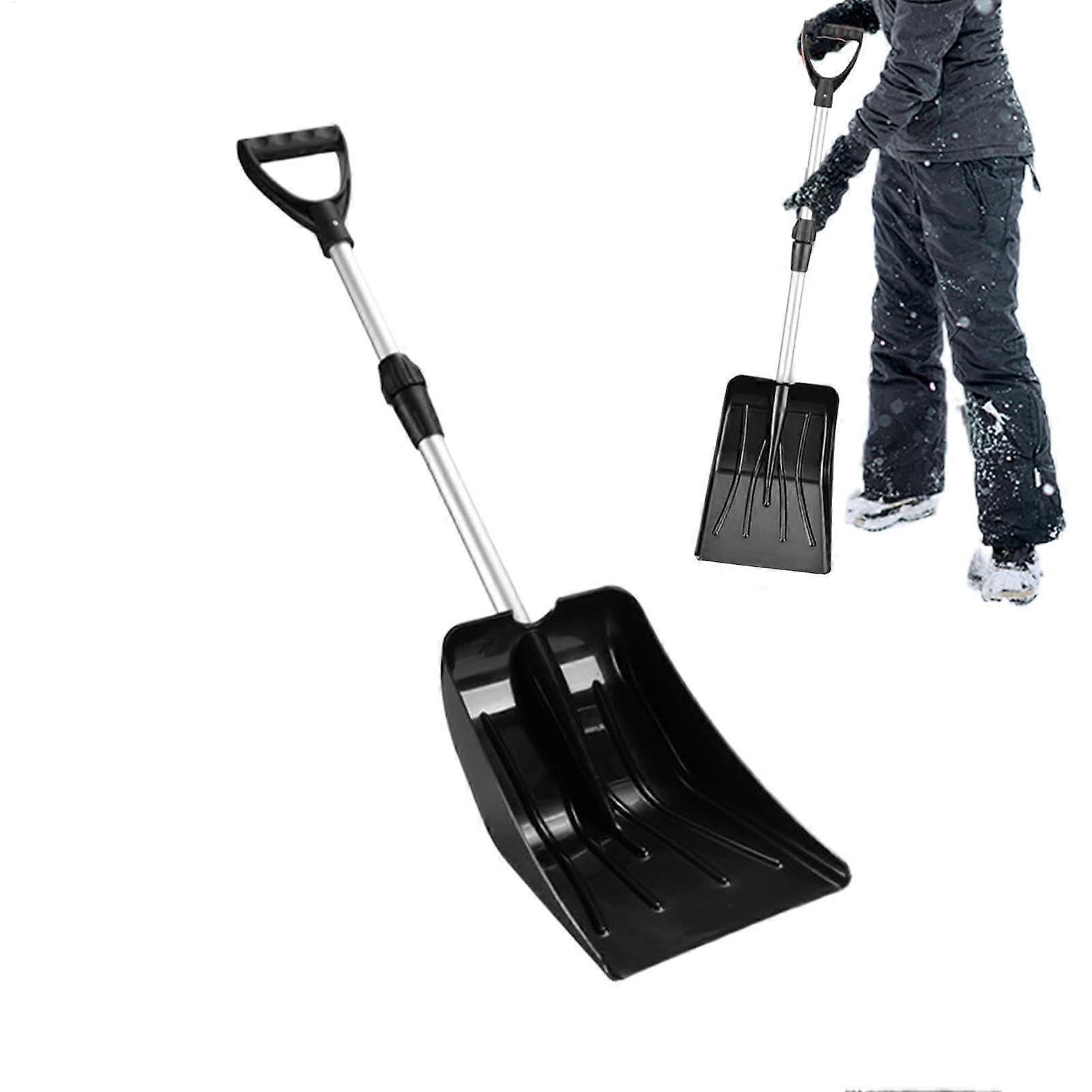 Adjustable Snow Shovel with DHandle, Multifunctional Winter Sled Shovel, Kids Snow Digging Tool, Car Driveway and Garden Snow Shovel for Winter Use.
