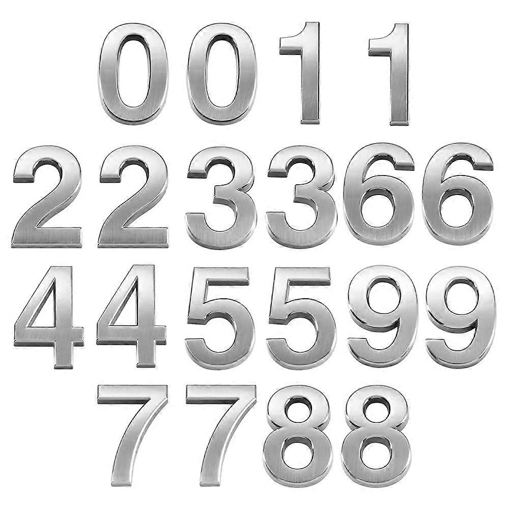 20pcs Three dimensional Digital Number Imitation Metal House Number for Door