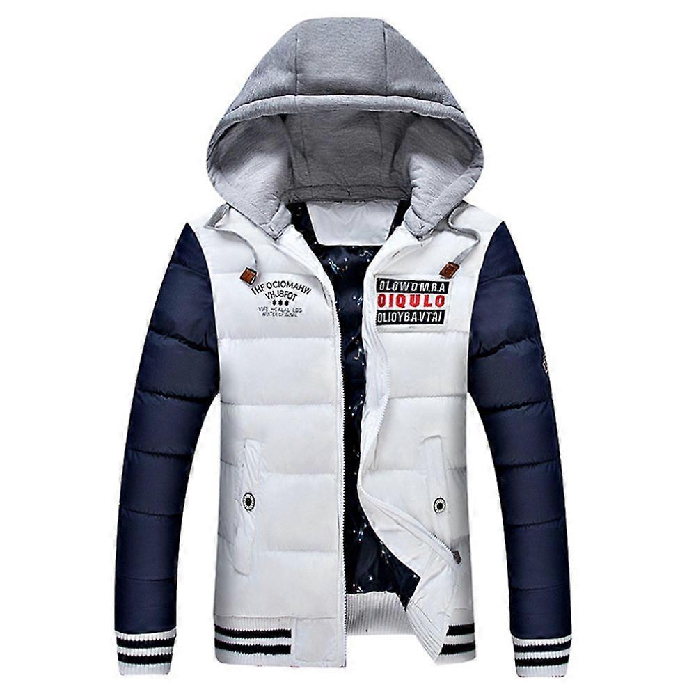 Man Bomull Coat Smalt tjockt varmt mode