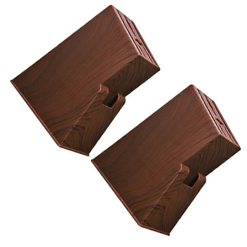 Kitchen Organizer Easy Access Wood Grain Texture 2Pack