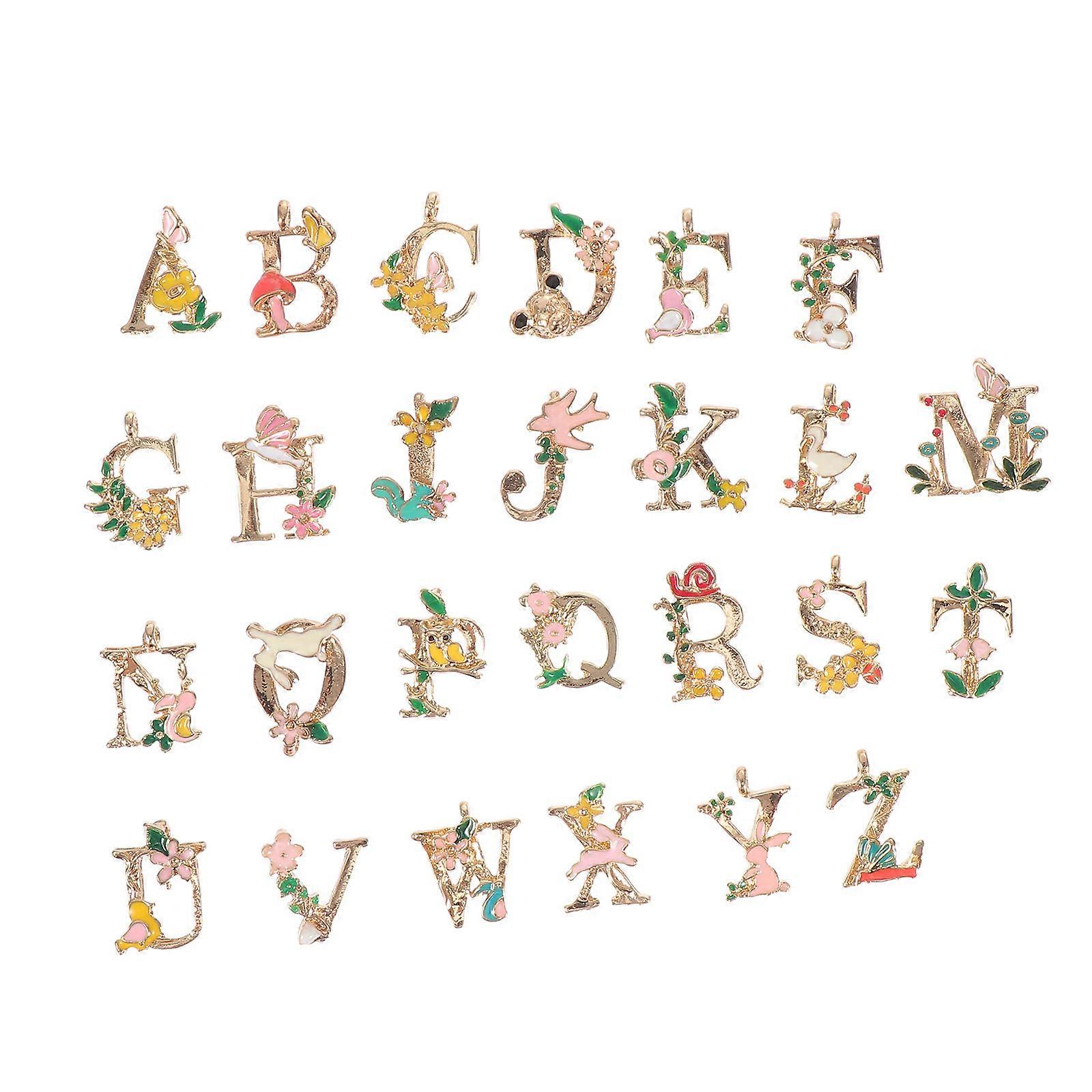 Diy Pendant Charms Assorted Color 1.7X1.4cm Classical Design 26Pcs