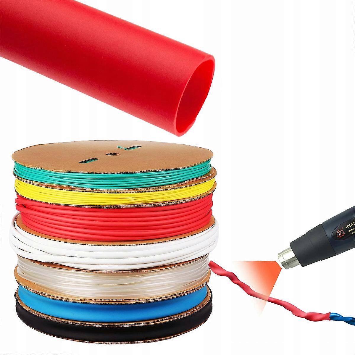 Rosfix Heat Shrink Tubing Red 9mm 1M – High Flexibility | Cable protection, insulation